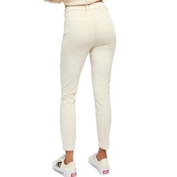 FREE PEOPLE Fine Line Cropped Corduroy Jean - Size 14 NWOT - Picture 2 of 5